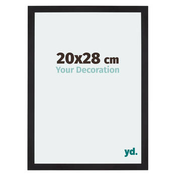 Fotolijst 20x28cm Zwart Houtnerf MDF Mura