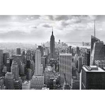 Fotobehang - NYC Black and White 368x254cm - Papierbehang