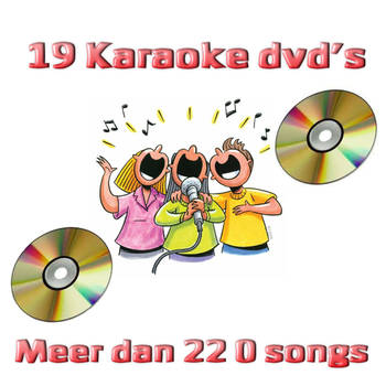 Karaoke - Pakket met 19 Karaoke DVD's Ruim 220 Songs