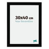 Fotolijst 30x40cm Zwart Hoogglans MDF Mura