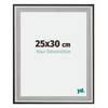 Fotolijst 25x30cm Zwart Zilver Gepolijst Hout Birmingham