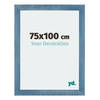 Fotolijst 75x100cm Helder Blauw Geveegd MDF Mura