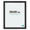 Fotolijst 25x30cm Zwart Houtnerf MDF Mura