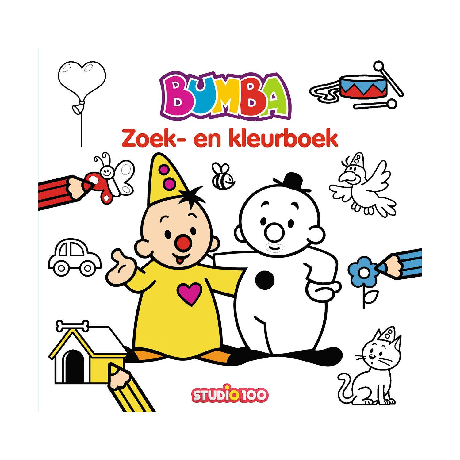 Studio 100 Bumba: Zoek en kleurboek junior 31 cm karton