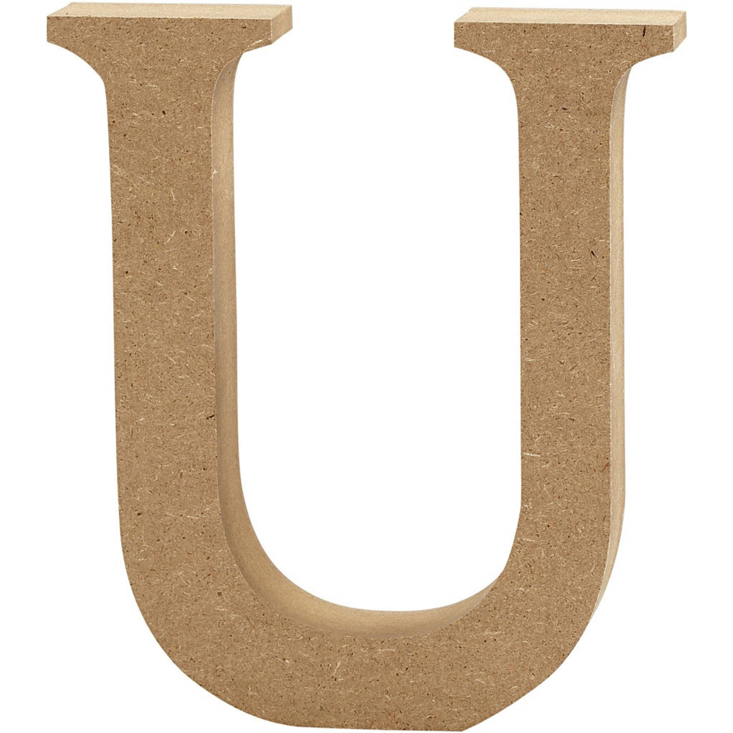 Creotime houten letter U 8 cm
