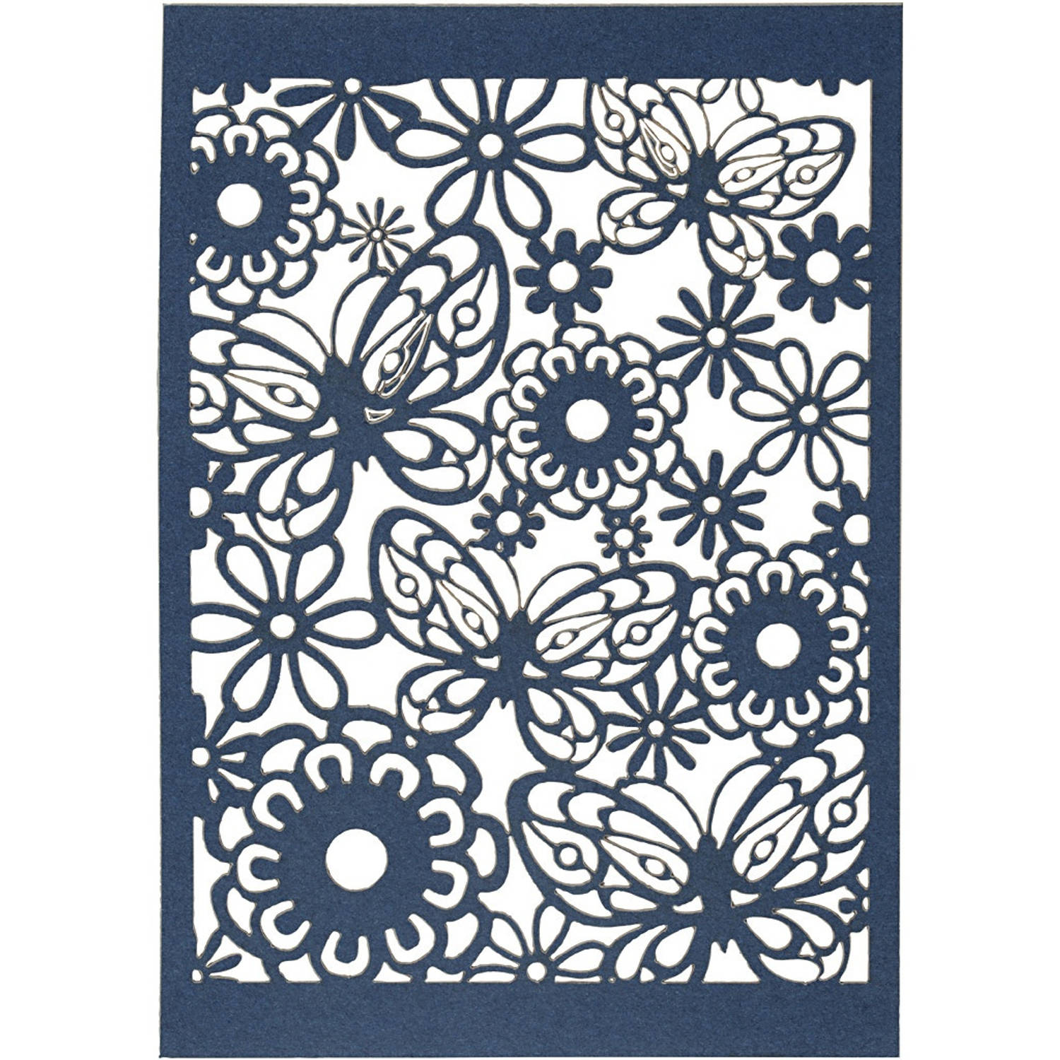 Creotime patroonkarton 10,5 x 14,8 cm 10 stuks blauw