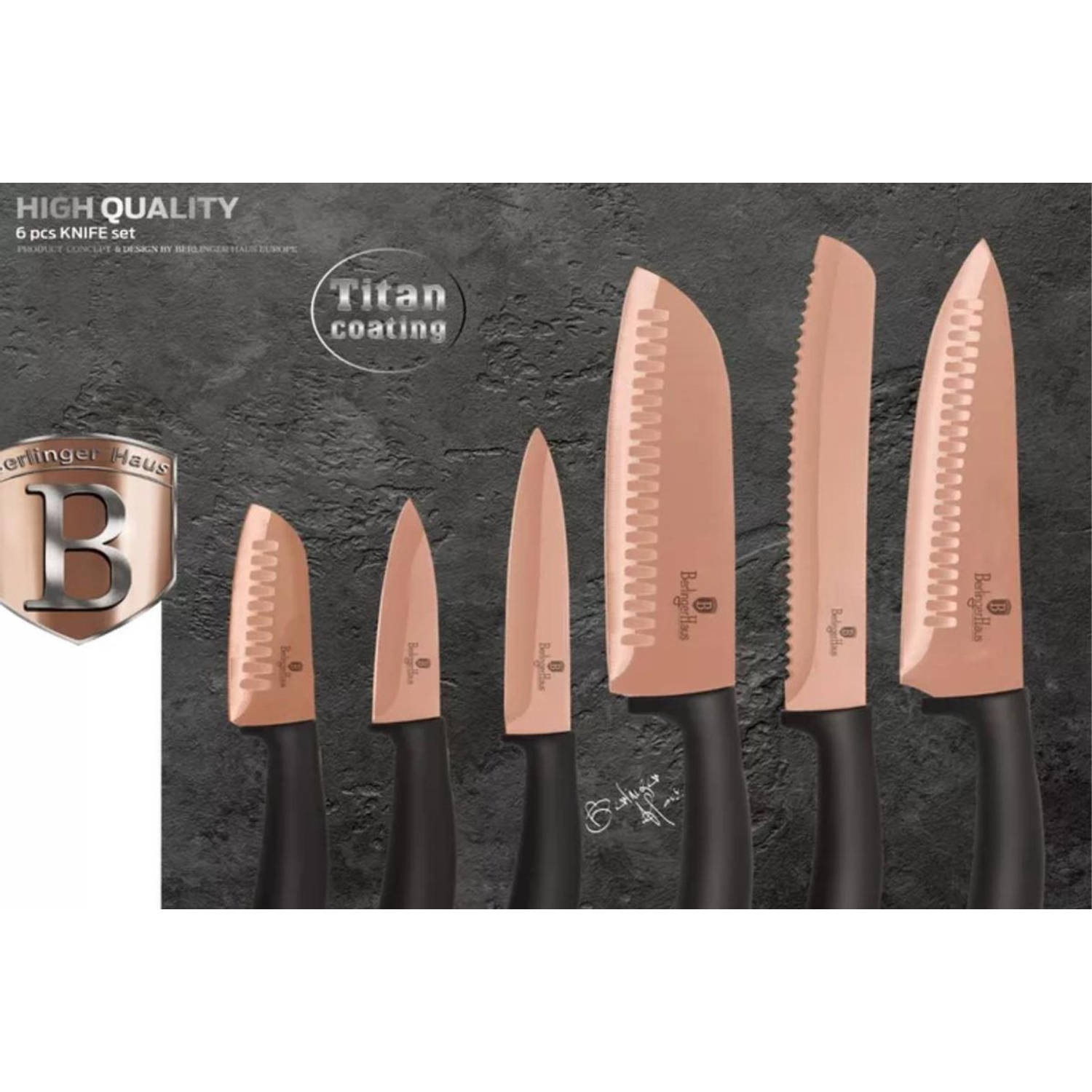 Berlinger Haus 9-Piece Cookware Set w/ Detached Ergonomic Handle, Rose Gold  Collection - On Sale - Bed Bath & Beyond - 34133868