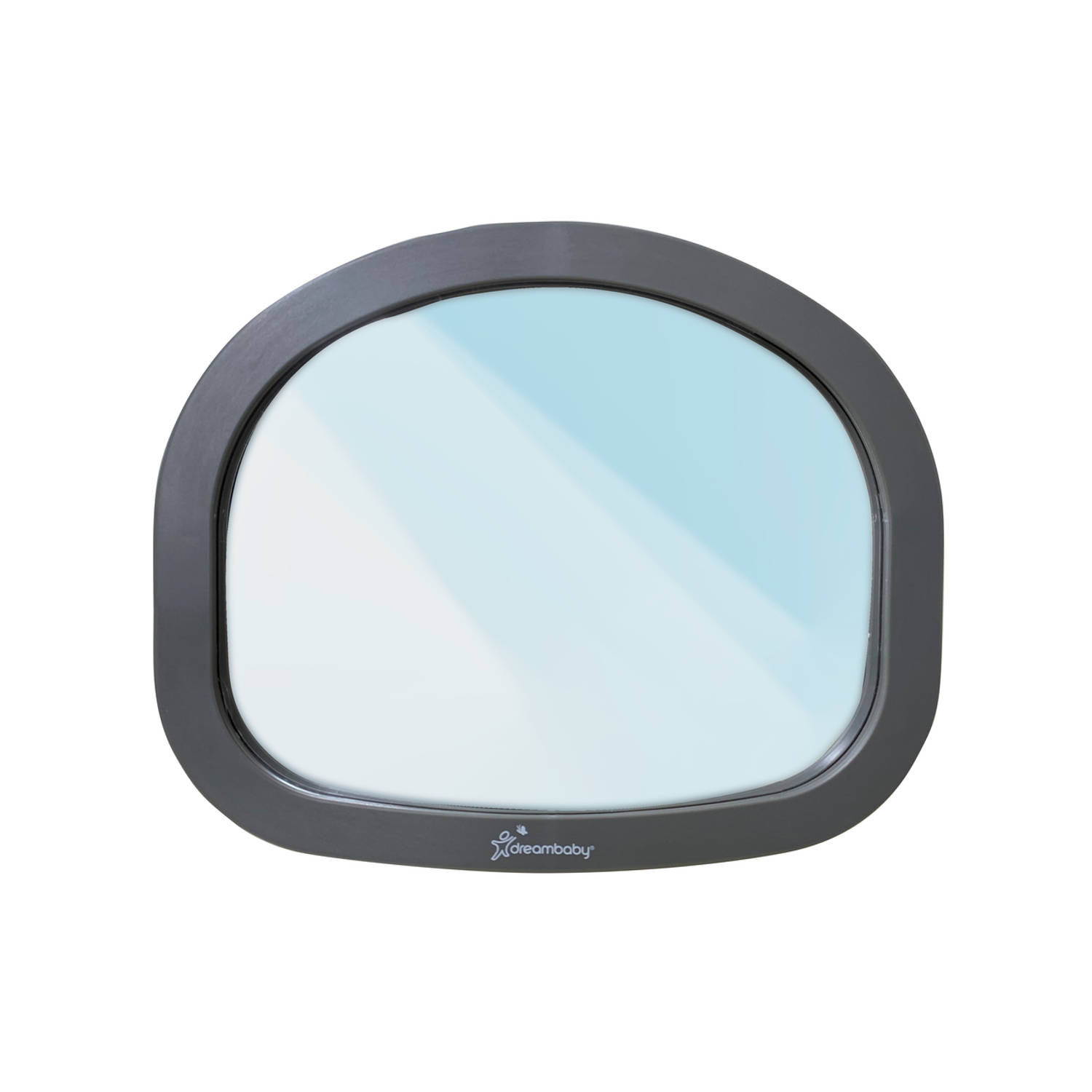 Dreambaby grijze easy-fit grote verstelbare achterbank spiegel