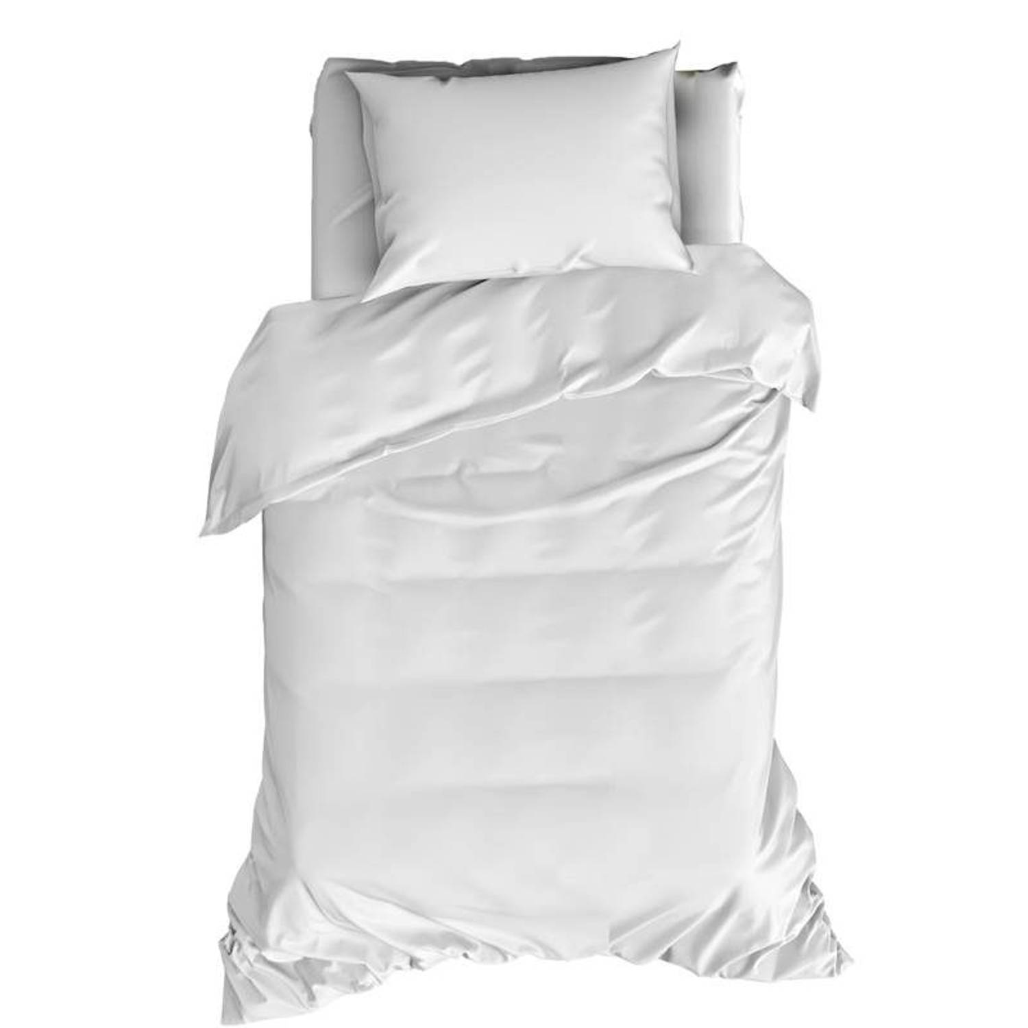 De Witte Lietaer Olivia Dekbedovertrek - Eenpersoons - 140x200/220 cm - Off-white