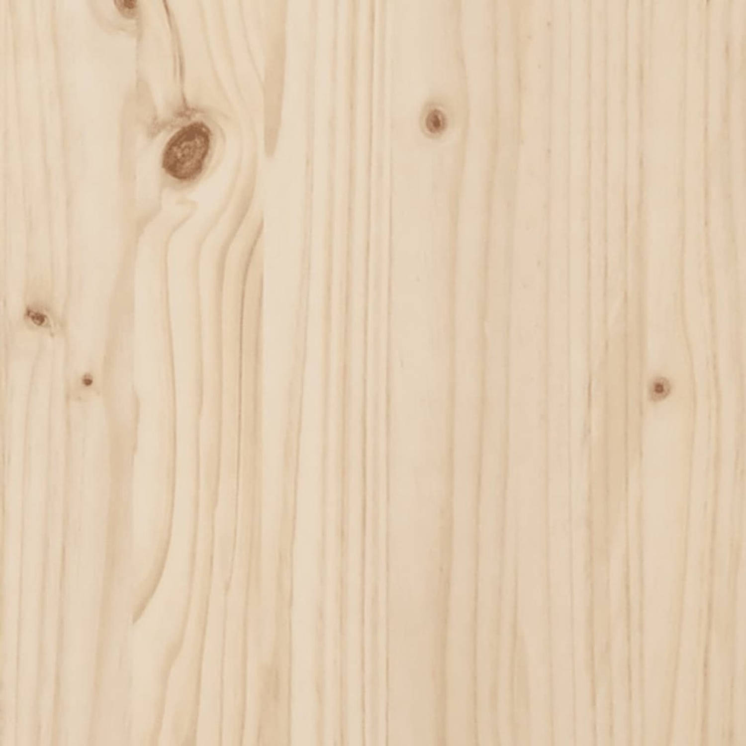 The Living Store Bedframe Seri - Houten Bedframe - 195.5 x 95.5 x 31 cm - Massief grenenhout