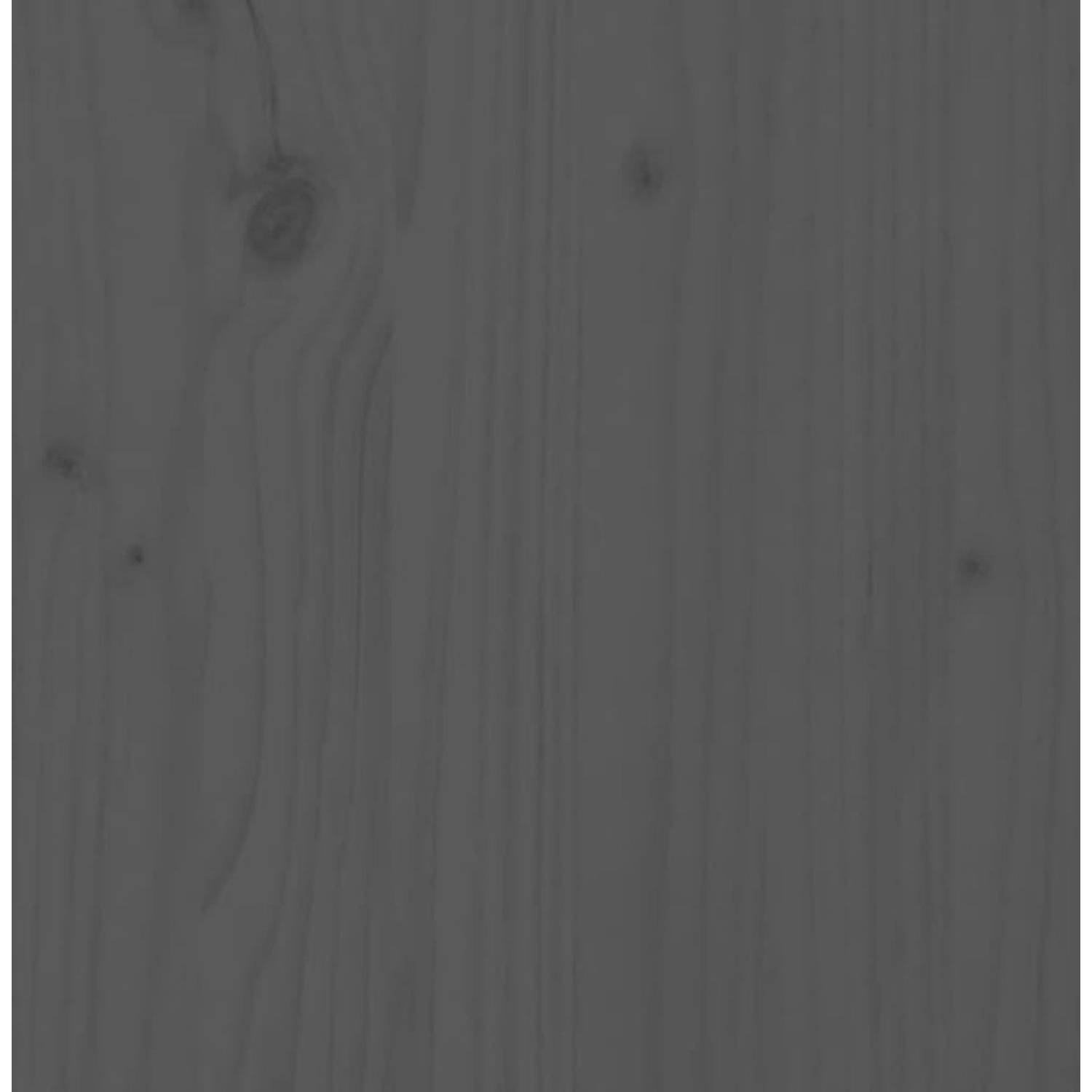 The Living Store Slaapbank uitschuifbaar massief grenenhout grijs 2x(90x200) cm - Bed
