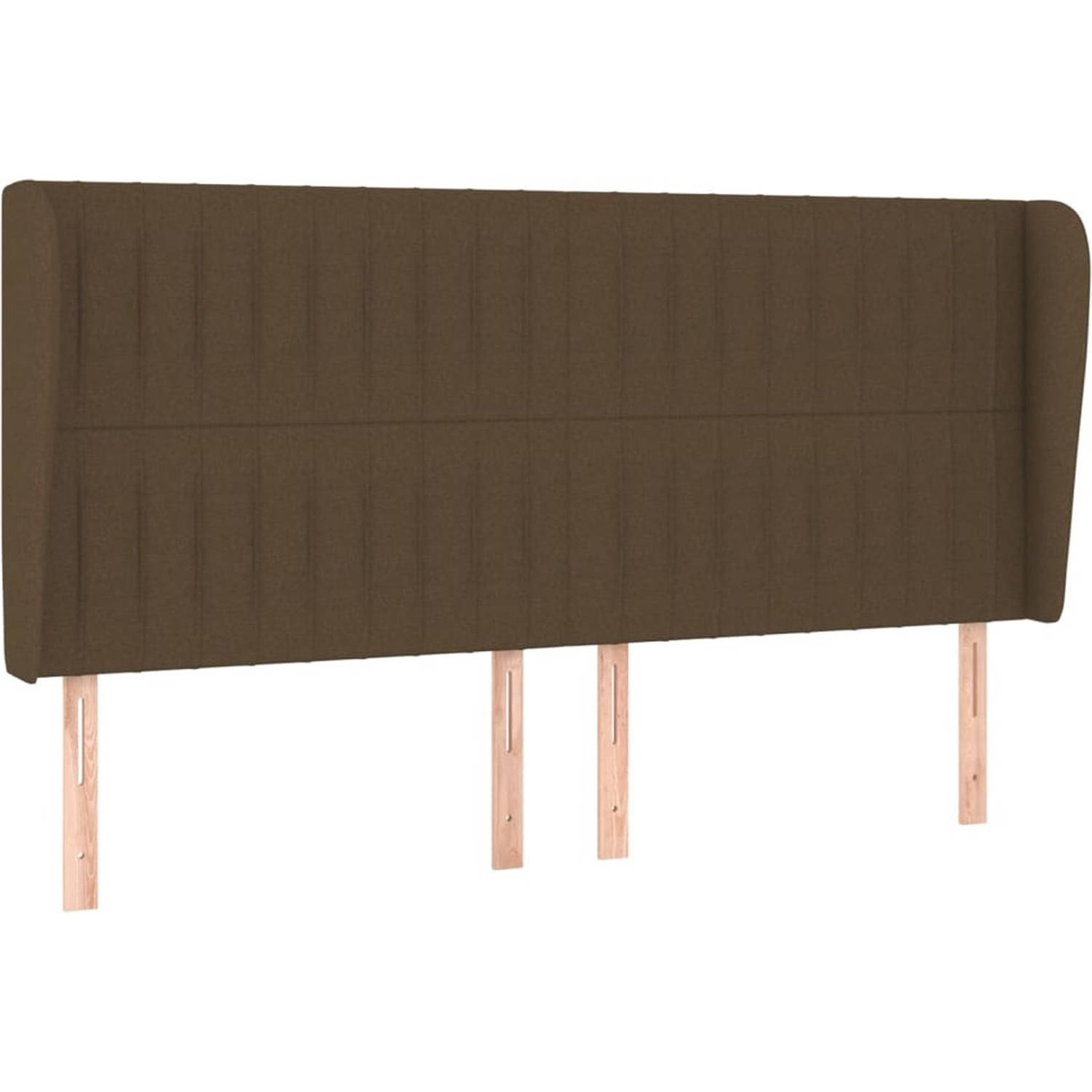 The Living Store Boxspringbed - Donkerbruin - 203 x 203 x 118/128 cm - Met verstelbaar hoofdbord - Pocketvering matras - Middelharde ondersteuning - Huidvriendelijk topmatras