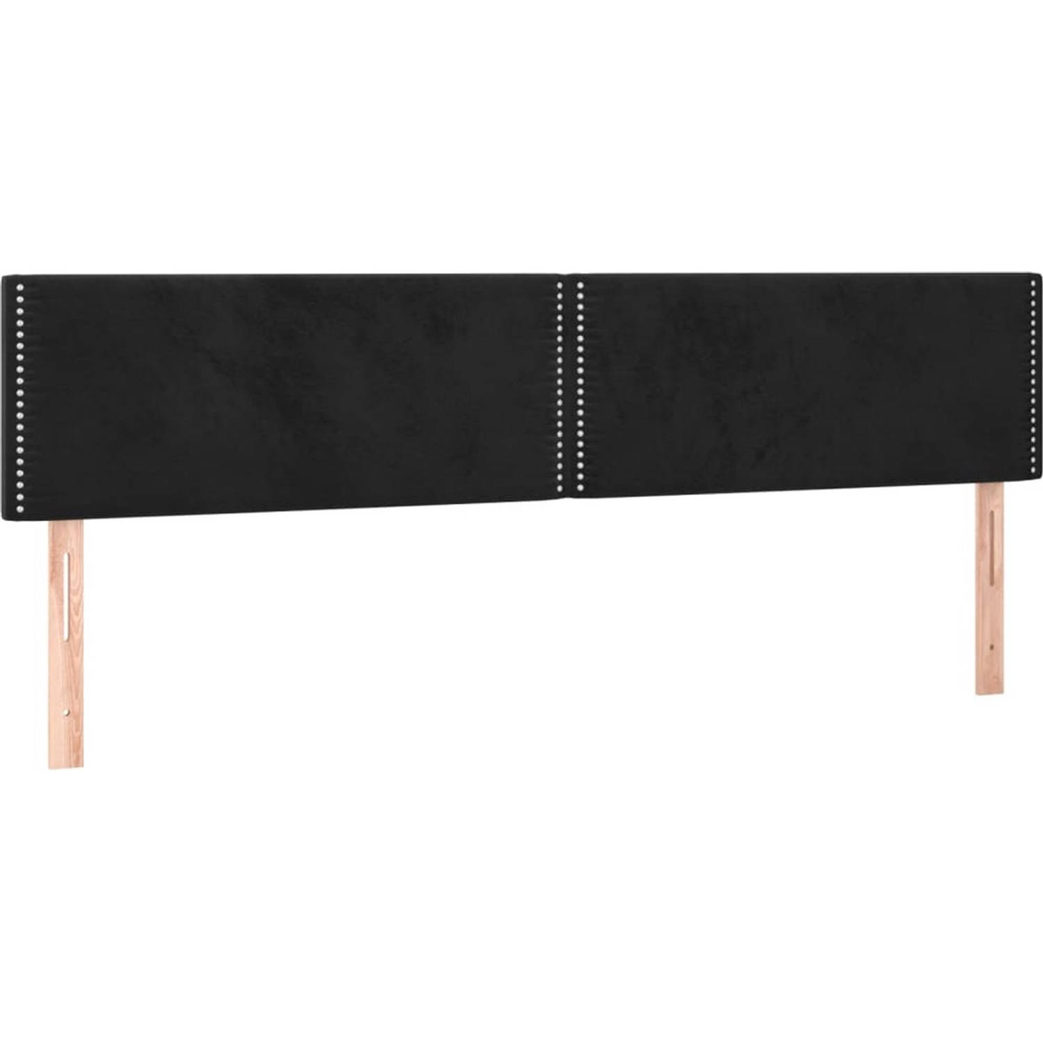 The Living Store Boxspringbed - Bed (203x180x78/88 cm) - Zacht fluweel