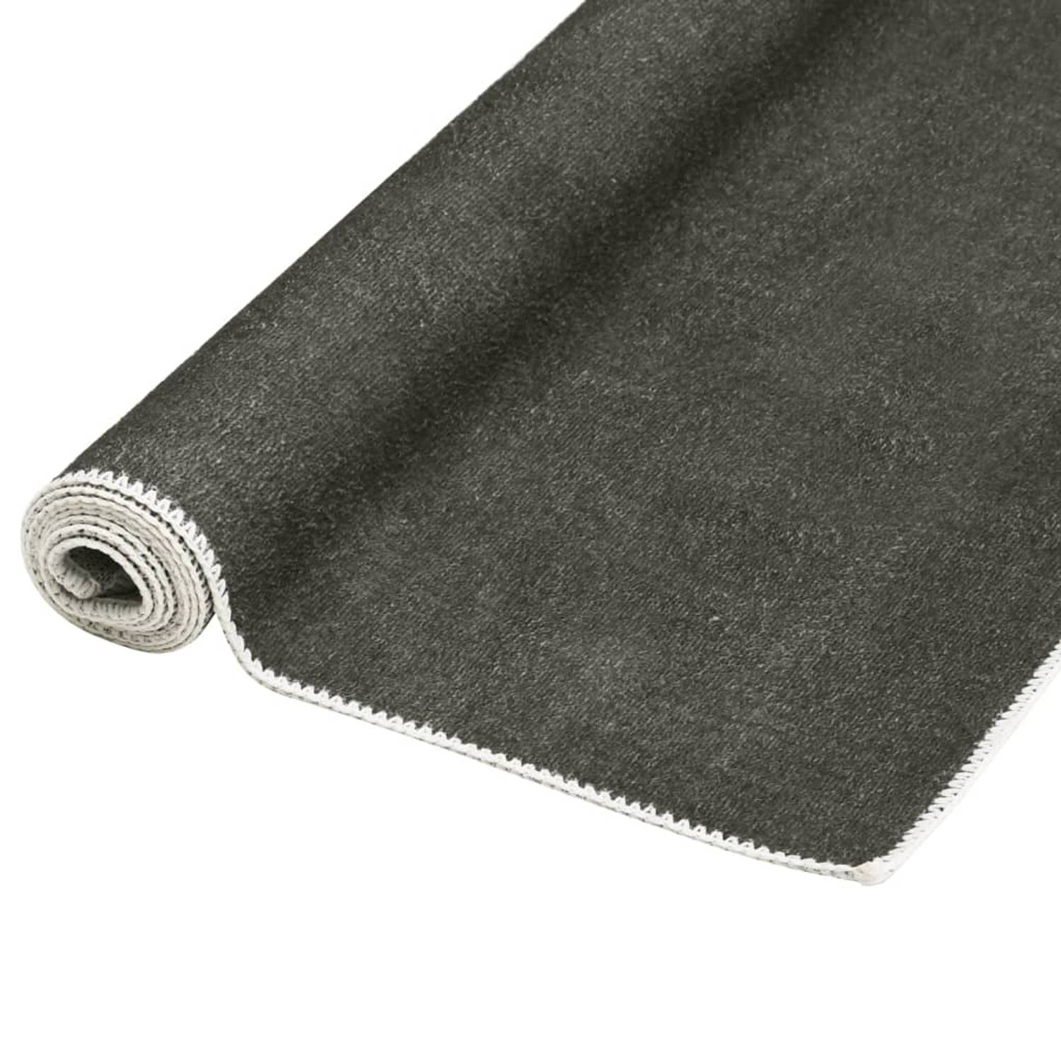 The Living Store Tapijt Polyester Pool - 180 x 270 cm - Taupe - Wasbaar