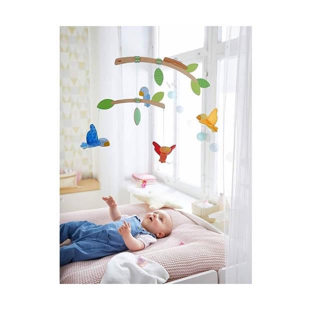 Haba mobiel vogeltjes junior 60 x 50 cm hout/polyester