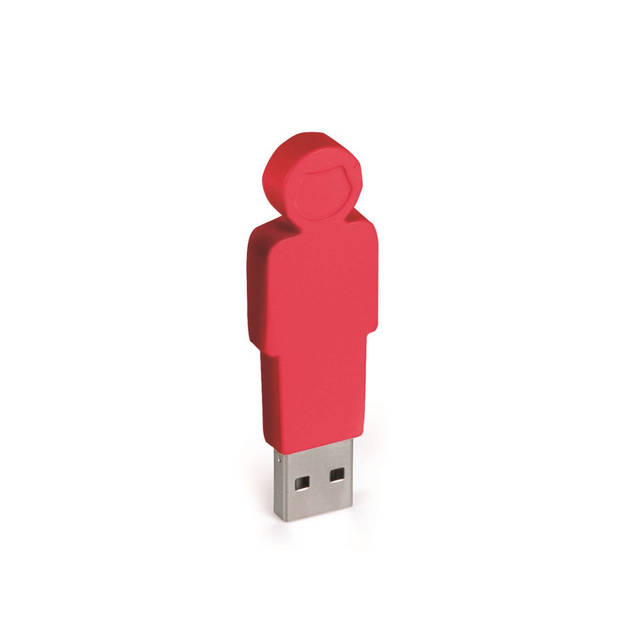 E-my USB-stick City vader 4GB 6,3 cm rood