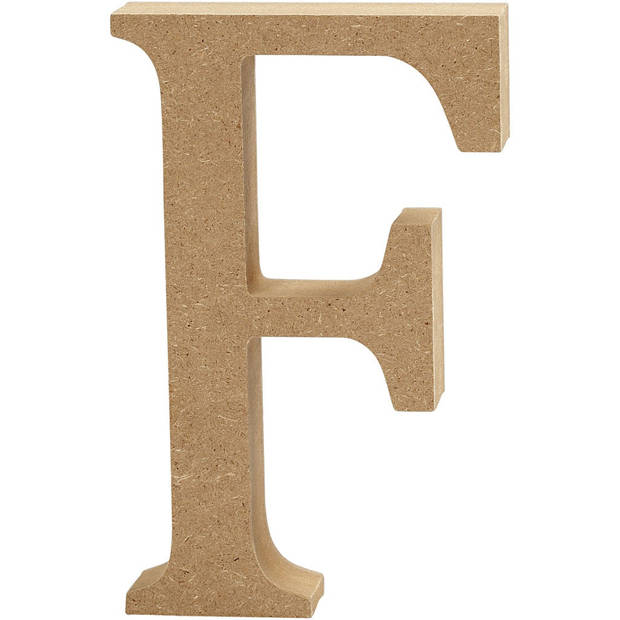 Creotime houten letter F 8 cm
