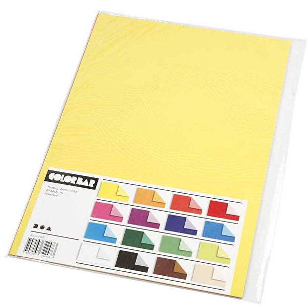 Creotime papier color bar A4 21 x 29,7 cm 16 stuks