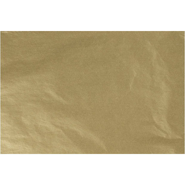 Creotime tissuepapier 50 x 70 cm papier goud 25 stuks