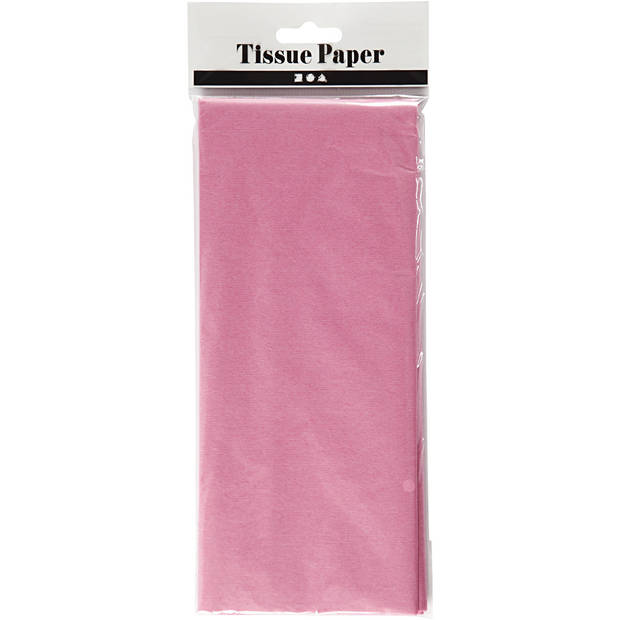 Creotime tissuepapier 50 x 70 cm roze 10 stuks