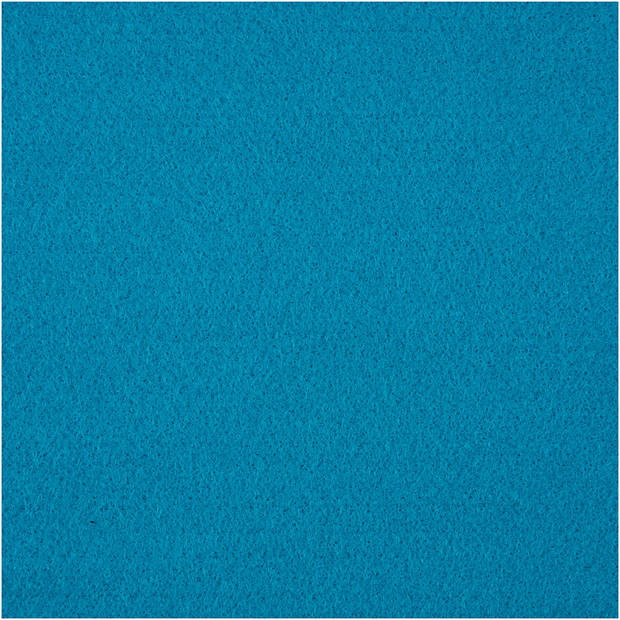 Creotime hobbyvilt A4 21 x 30 cm vilt turquoise 10 stuks