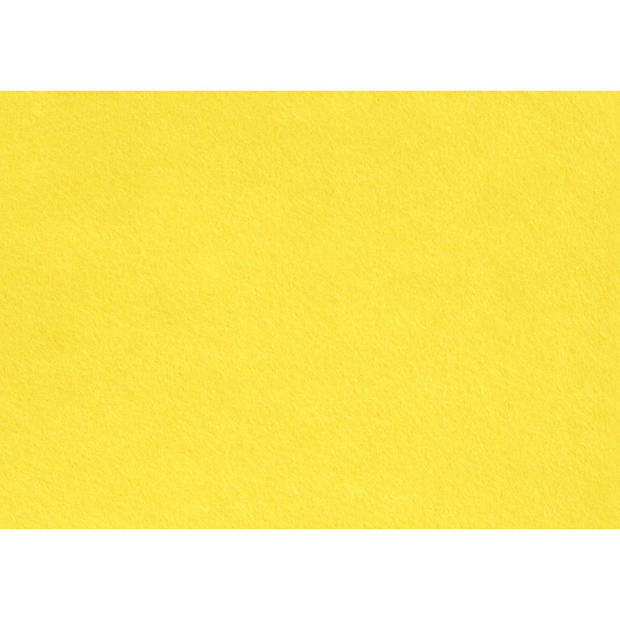 Creotime hobbyvilt A4 21 x 30 cm vilt geel 10 stuks