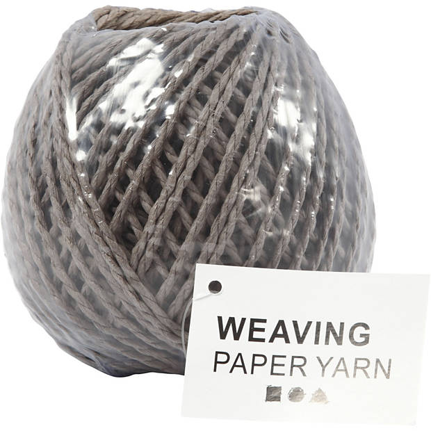 Creotime garen Weaving Paper 3 mm bruin 40 meter per bol