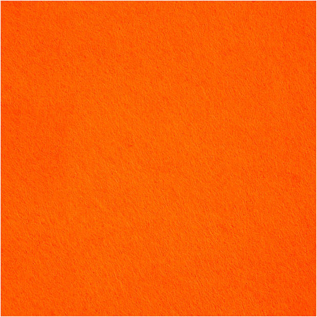 Creotime hobbyvilt 21 x 30 cm vilt oranje 10 stuks