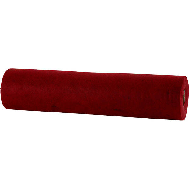 Creotime hobbyvilt Felt 500 x 45 cm rood gemelleerd