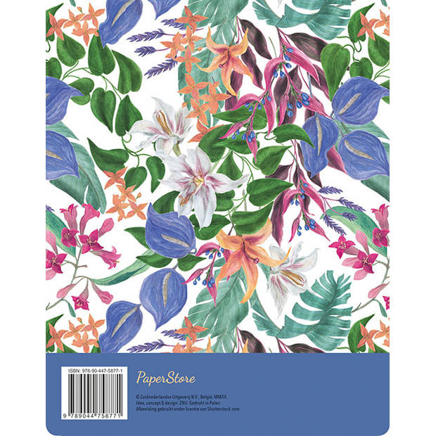 Deltas menuplanner Tropical Flowers 17 x 22 cm papier