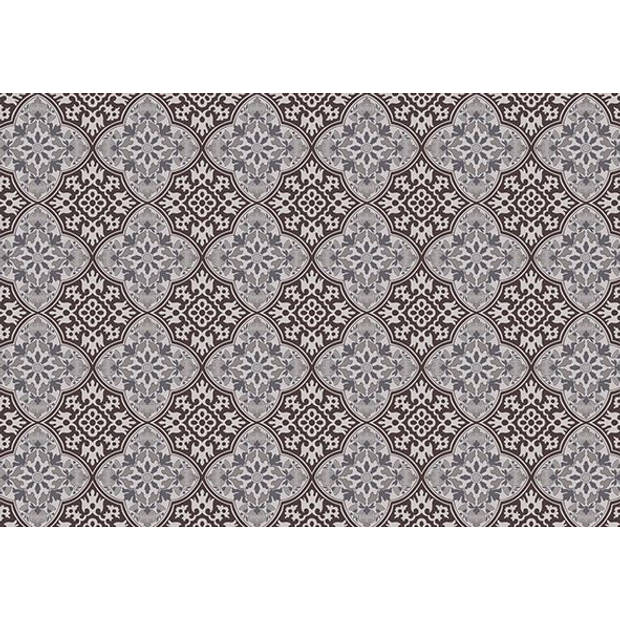 Exclusive Edition tapijt Flower 195 x 135 cm polyester bruin/grijs