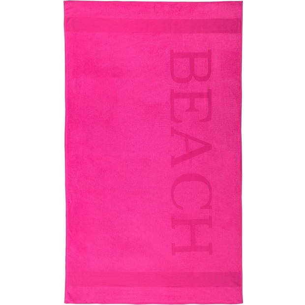 Lucca Beach Strandlaken - 100x200 - Fuchsia