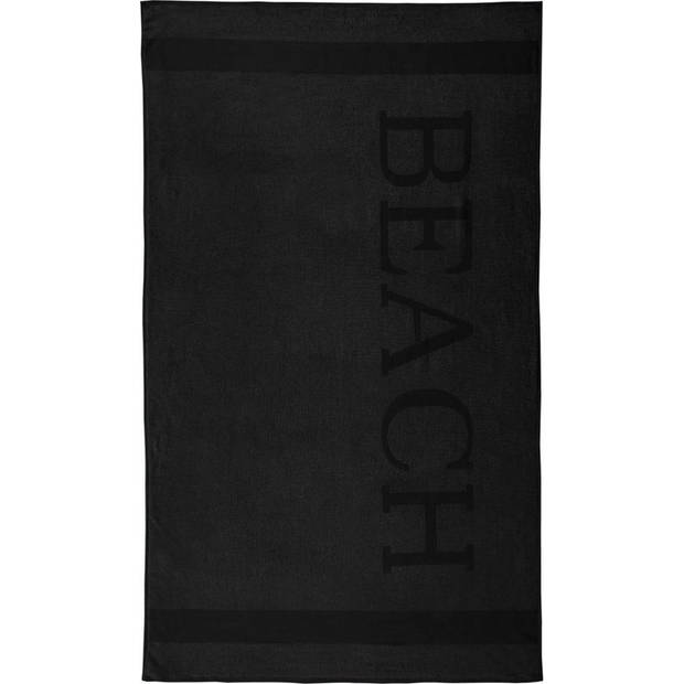 Lucca Beach Strandlaken - 100x200 - Black