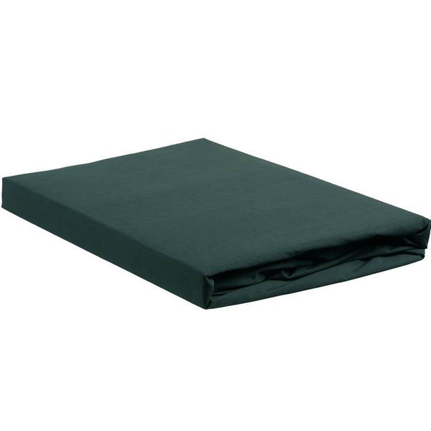 Ambiante Hoeslaken Cotton Uni Dark Green 100% katoen Hoeslaken 90x210/220