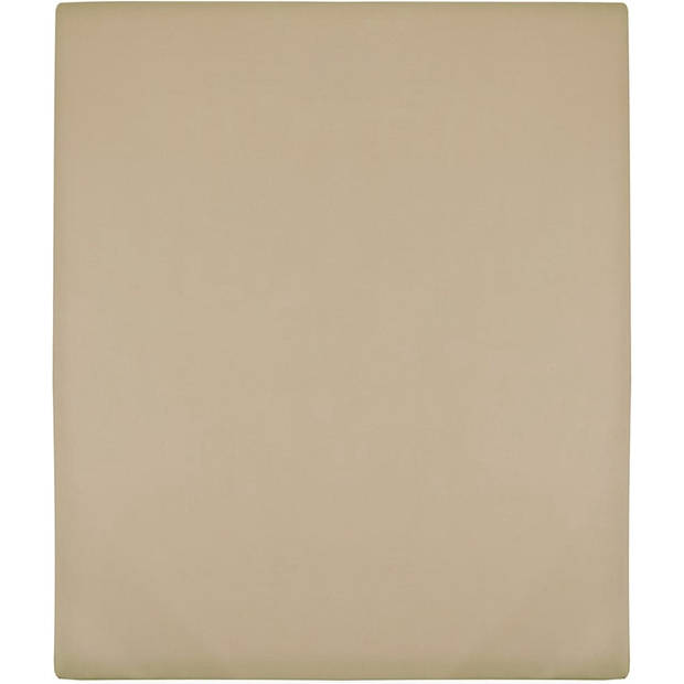The Living Store Jersey Hoeslaken - 100 x 200 cm - Taupe