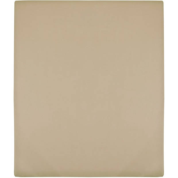 The Living Store Jersey Hoeslaken - 90 x 200 cm - Taupe