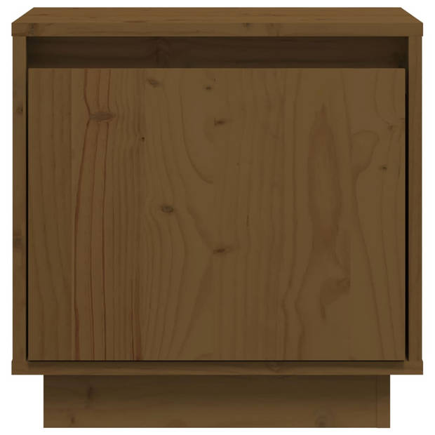 vidaXL Nachtkastjes 2 st 40x30x40 cm massief grenenhout honingbruin