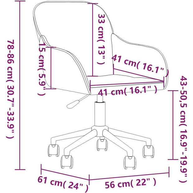 The Living Store Eetkamerstoelen - Lichtgroen Fluweel - Verstelbare Hoogte - Stevig Metalen Frame - 56x61x(78-86)cm