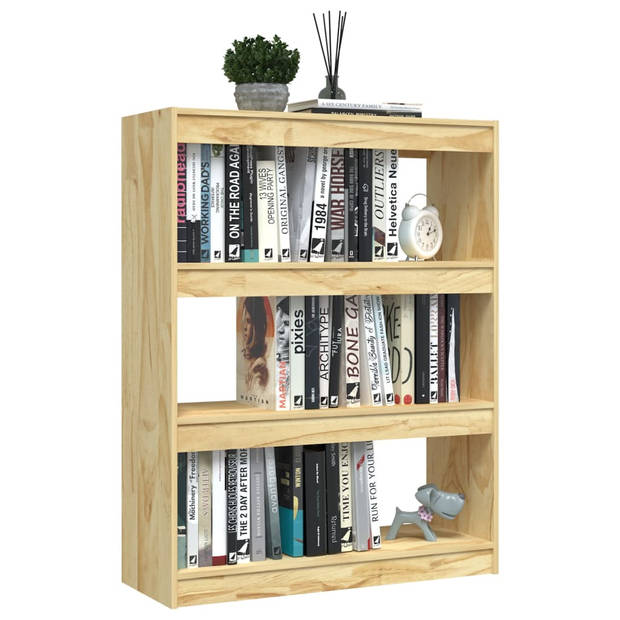 The Living Store Boekenkast - Massief grenenhout - 100 x 30 x 103 cm - Ruim en stijlvol