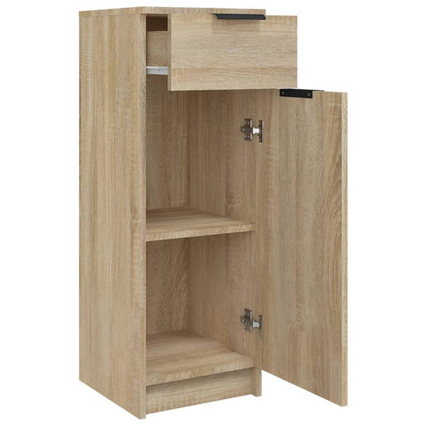 The Living Store Badkaast Sonoma Eiken - 32 x 34 x 90 cm - Stevig materiaal - voldoende opbergruimte