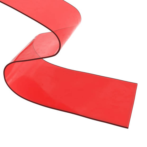 The Living Store Deurstrip - PVC isolatiemateriaal - 300mm x 2.6mm - Rood