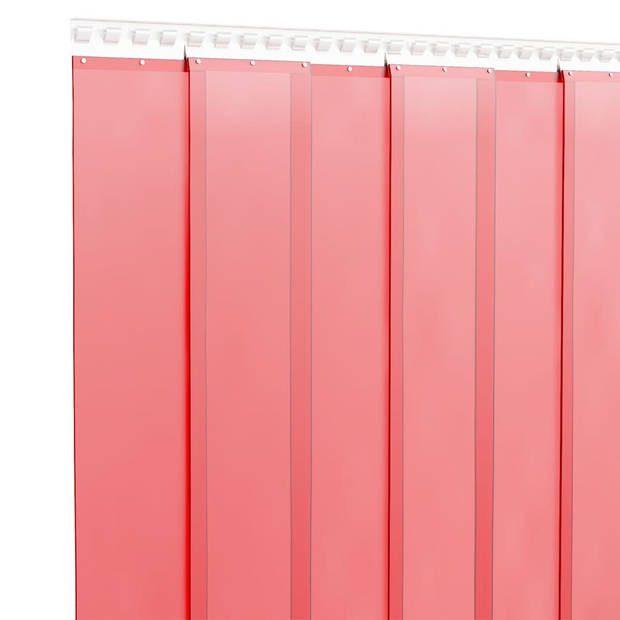 The Living Store Deurstrip - PVC isolatiemateriaal - 300mm x 2.6mm - Rood