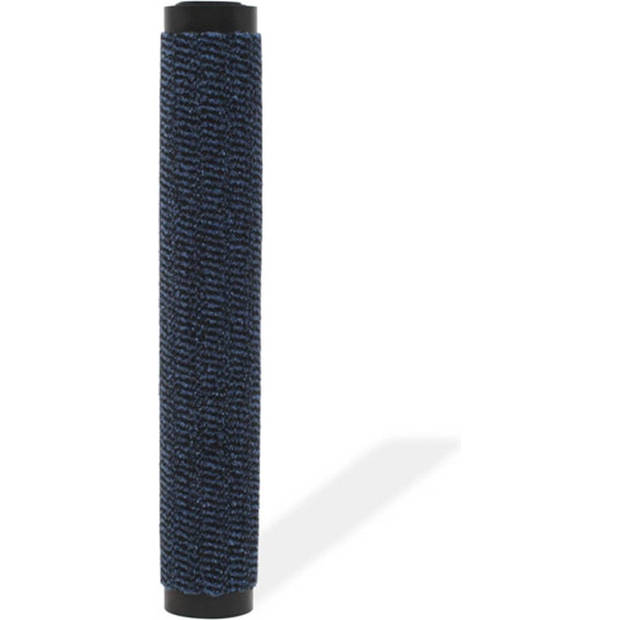 The Living Store Droogloopmat - Blauw - 40 x 60 cm - Flexibel - Anti-slip