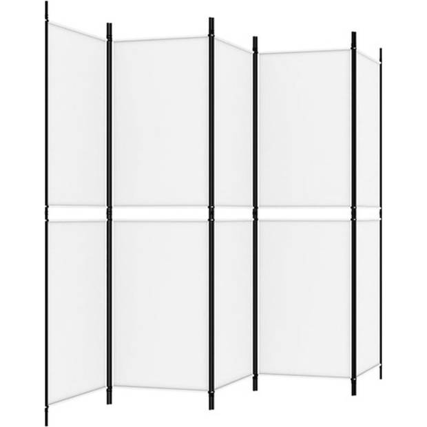 The Living Store Kamerscherm - Inklapbaar - Privacy en Indeling - 250 x 180 cm - Wit