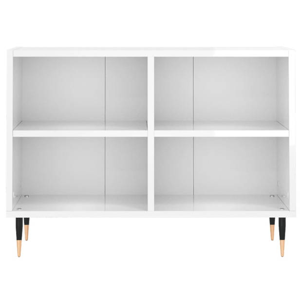 The Living Store Tv-meubel - Modern - 69.5 x 30 x 50 cm - Hoogglans wit