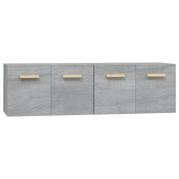 The Living Store Wandkast - Sonoma Eiken - 60 x 36.5 x 35 cm - 2 vakken