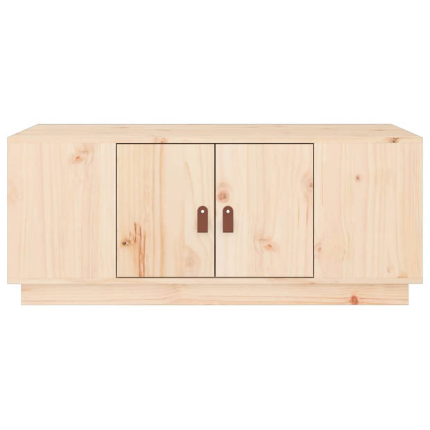 The Living Store Houten Salontafel - Grenenhout - 100 x 50 x 41 cm