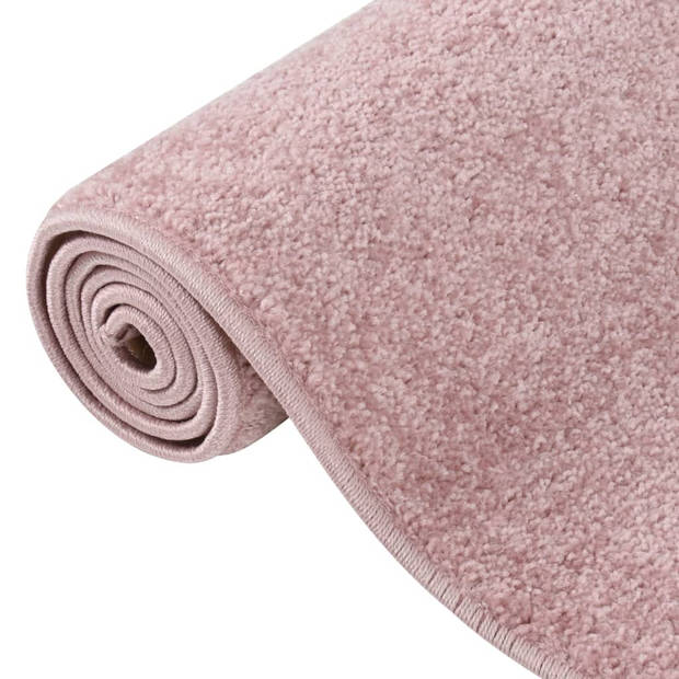 The Living Store Vloerkleed Classic - 80 x 150 cm - Roze - 100% PP