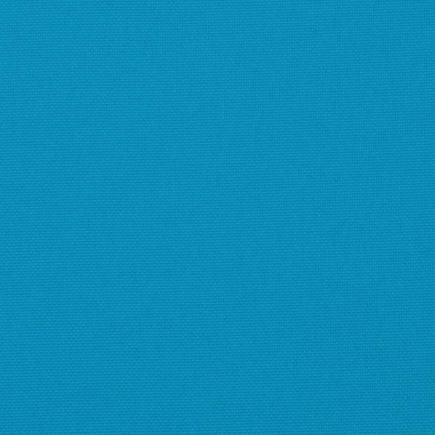 The Living Store Stoelkussens - Oxford stof - 40 x 40 x 7 cm - Lichtblauw