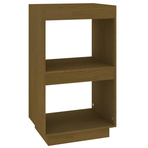 The Living Store Boekenkast Massief Grenenhout - 40 x 35 x 71 cm - Honingbruin